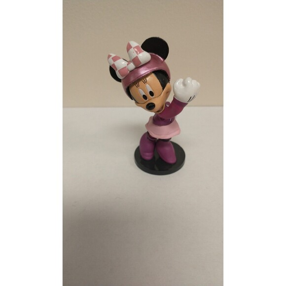 Disney Minnie Mouse Figurine  Race Car Driver PVC Figure - Picture 1 of 4